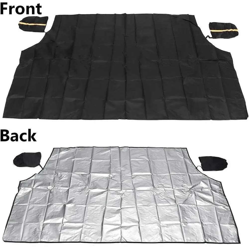 1x 59x49 "Coperchio parasole Parabrezza per auto Neve Parasole Protezione impermeabile Automobile Copertura magnetica Copertura per parabrezza anteriore per auto