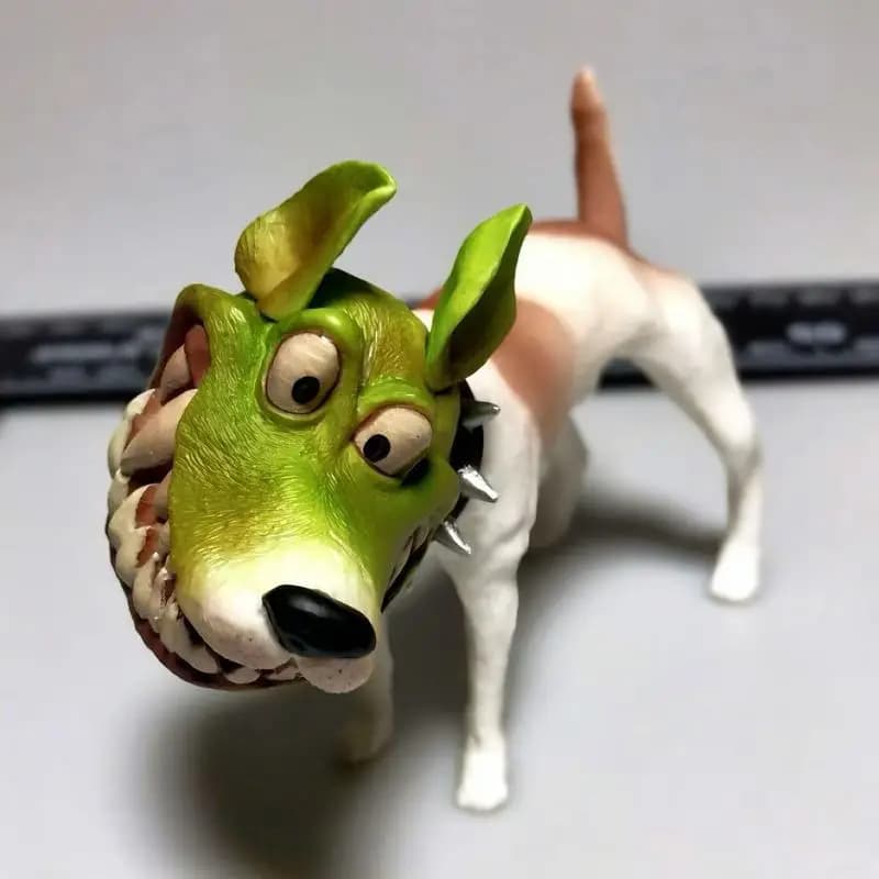 7 cm The Mask Dog Action Figures Statua Figura anime La maschera Modello Figurine Decorazioni per il desktop Ornamenti Regali per bambini per le vacanze Giocattoli