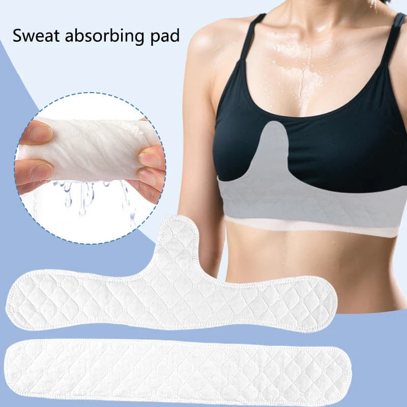 【xxx】Cuscinetto assorbente del sudore grande, lavabile e riutilizzabile, cuscinetto assorbente del sudore adesivo per biancheria intima sportiva, cuscinetto in cotone assorbente del sudore