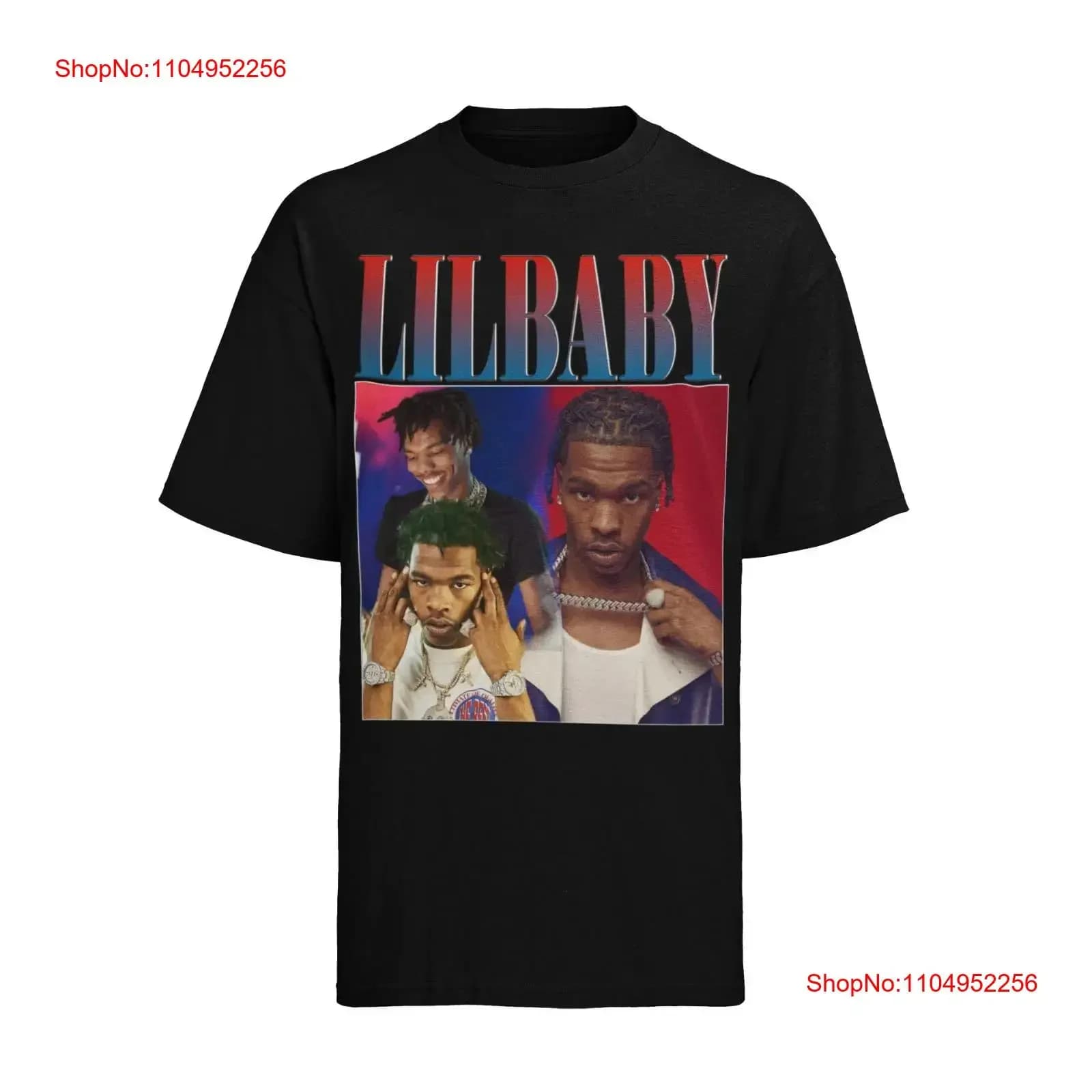 LIL BABY USA Musica Hip Hop Concerto T-shirt da uomo in cotone S XXXL vintage lavato Comodo top allungato per l'uso quotidiano
