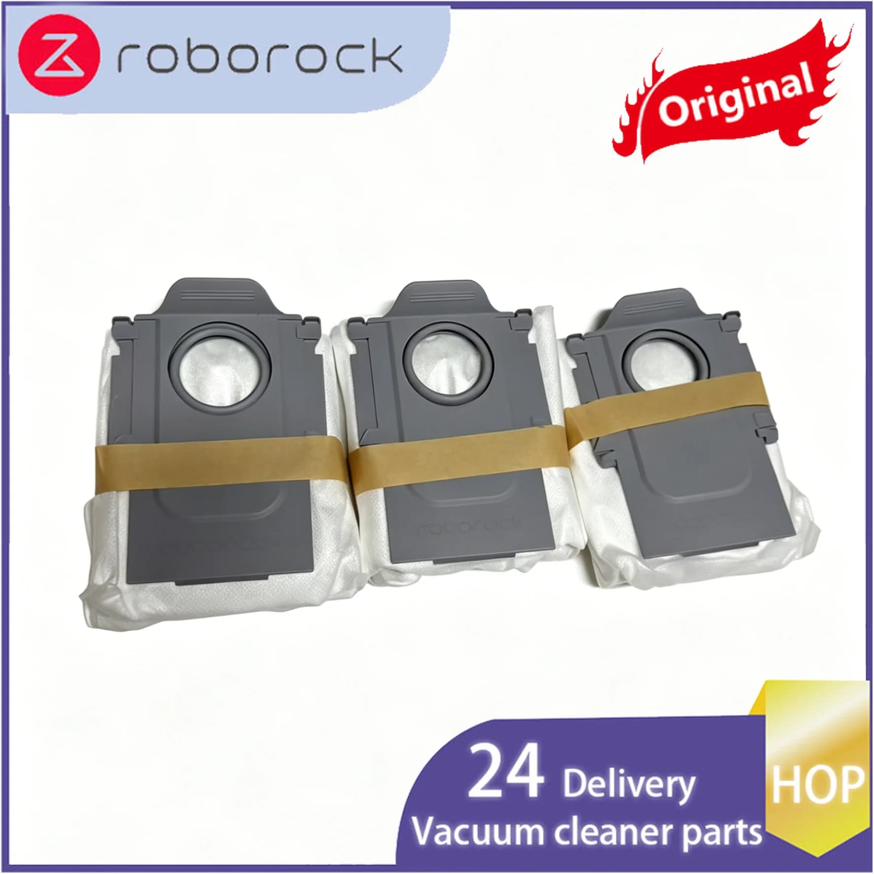 Original Roborock Qrevo S pro QV 35A QV 35S Spare Optional Accessory Kit - Rubber Brush Main/Side Brush Mop Dust Bag