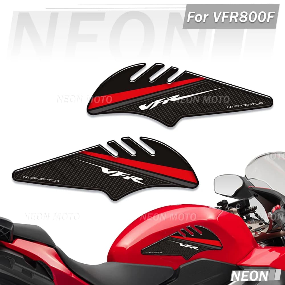 Per Honda VFR800 VFR800F X Crossrunner Interceptor Moto Rilievi del Carro Armato Anti-Slip Gas Ginocchio Grips Protezione Adesivi Decalcomanie Kit
