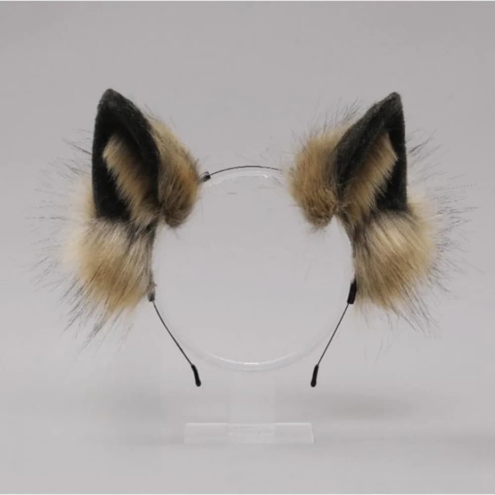 Divertente Lolita Cat Ears Fascia per capelli Animali Cerchietto per capelli Lupo Fascia per capelli per cani Peluche JK Furry Cosplay Copricapo Trucco