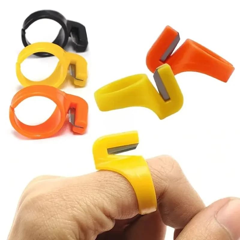 3PC multifunzionale lama per dito ago artigianale ditale anello per cucire filo taglierina linea coltello da taglio accessori per macchine da cucire fai da te