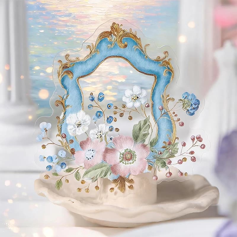 16 Pcs Plant wreath Leaves Stickers Notebook Decorative Stickers for Scrapbooking Label Diary Album Junk Journal Planner