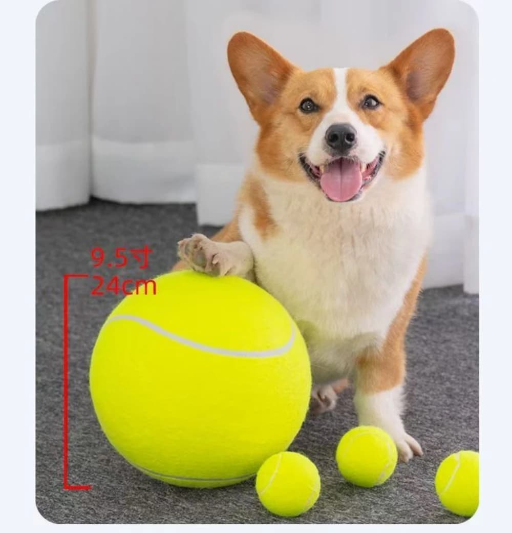 Giant Tennis Ball Pet Inflatable Toy for Dog Training Ball 24cm Large Tennis Ball Interactive Dog Toys