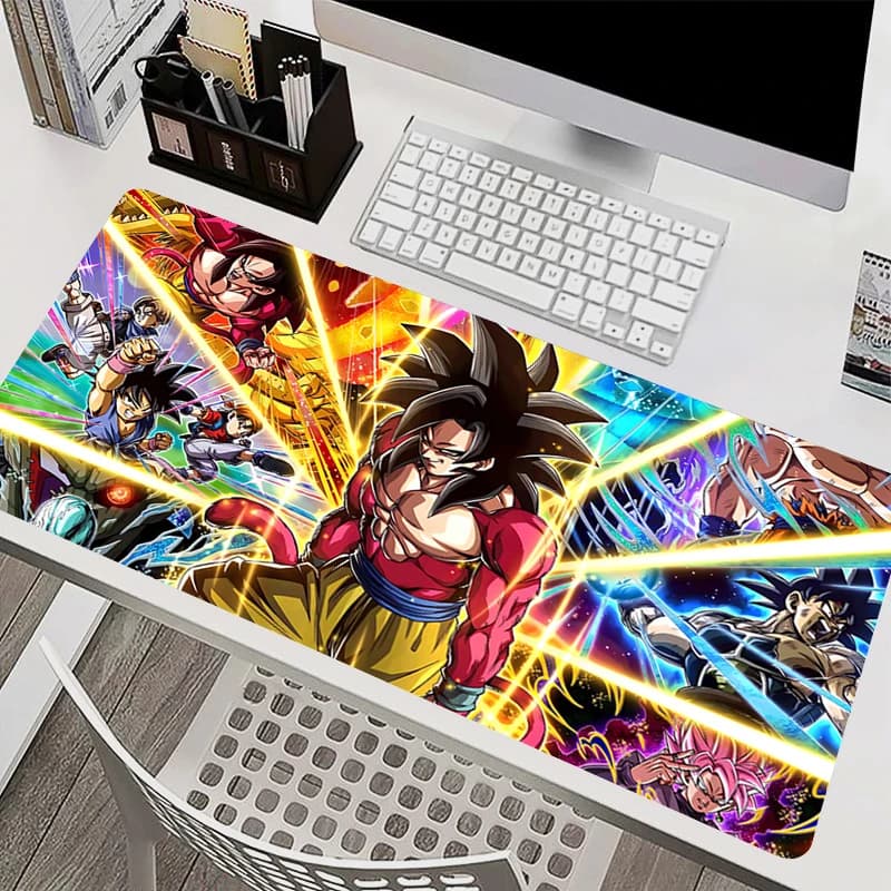 Tappetino per mouse Accessori per PC Tappetino per tastiera Dragon Ball Tappetino per scrivania Tappetino per mouse antiscivolo Tappetino per tablet in gomma anime Tappetino esteso per giochi