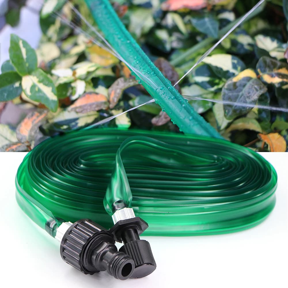 Tubo da giardino piatto 3M/7.5M/10M/15M/22.5M/30M con fori Tubo per irrigazione irrigatore per tubi per irrigazione a spruzzo per prato agricolo