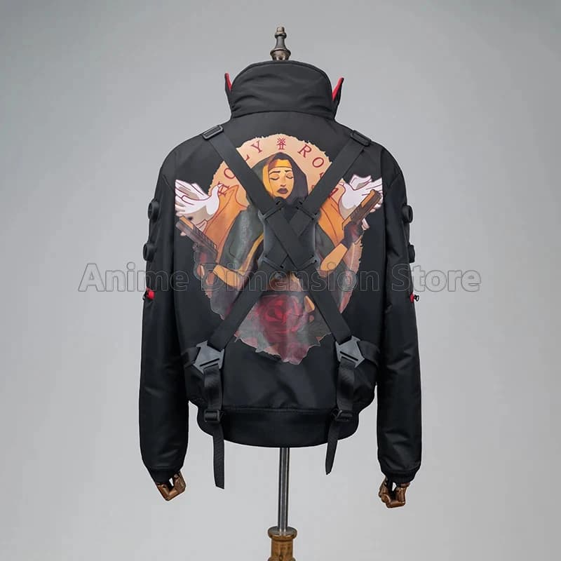 Game Punk Style 2077 Mercenary Jackie Welles Cosplay Costumes Jacket Halloween Carnival Outfit For Mane;5'b\7/m'