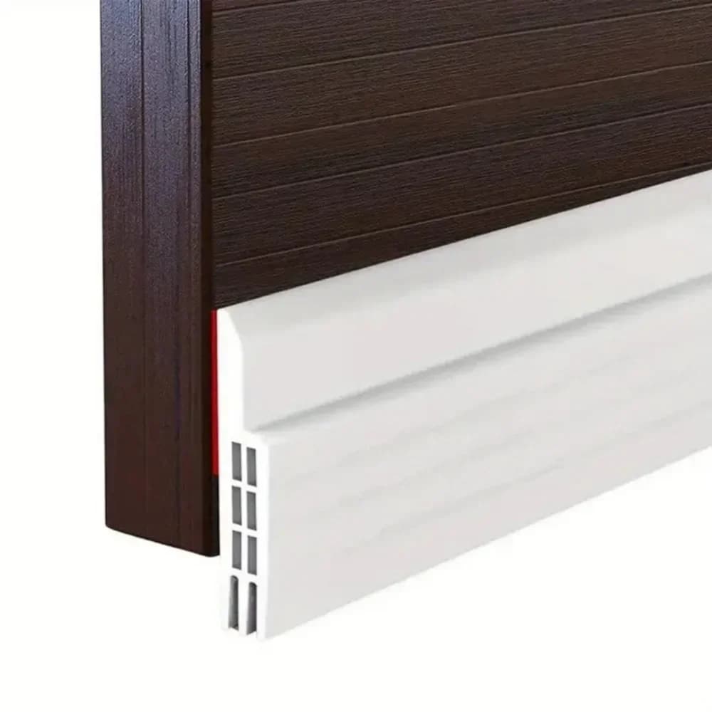 Nuova striscia di tenuta inferiore della porta lunga antivento Anti freddo Tappo Gap Blocker Resistente alle intemperie Sotto le strisce di tenuta della porta 5 cm X 1 m
