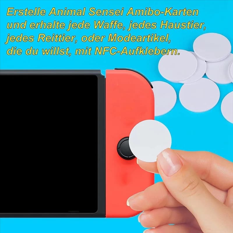 50 etichette Ntag215 RFID NFC Card vuote riscrivibili in PVC NFC 215 Tag rotondo 25 mm / 1 pollice