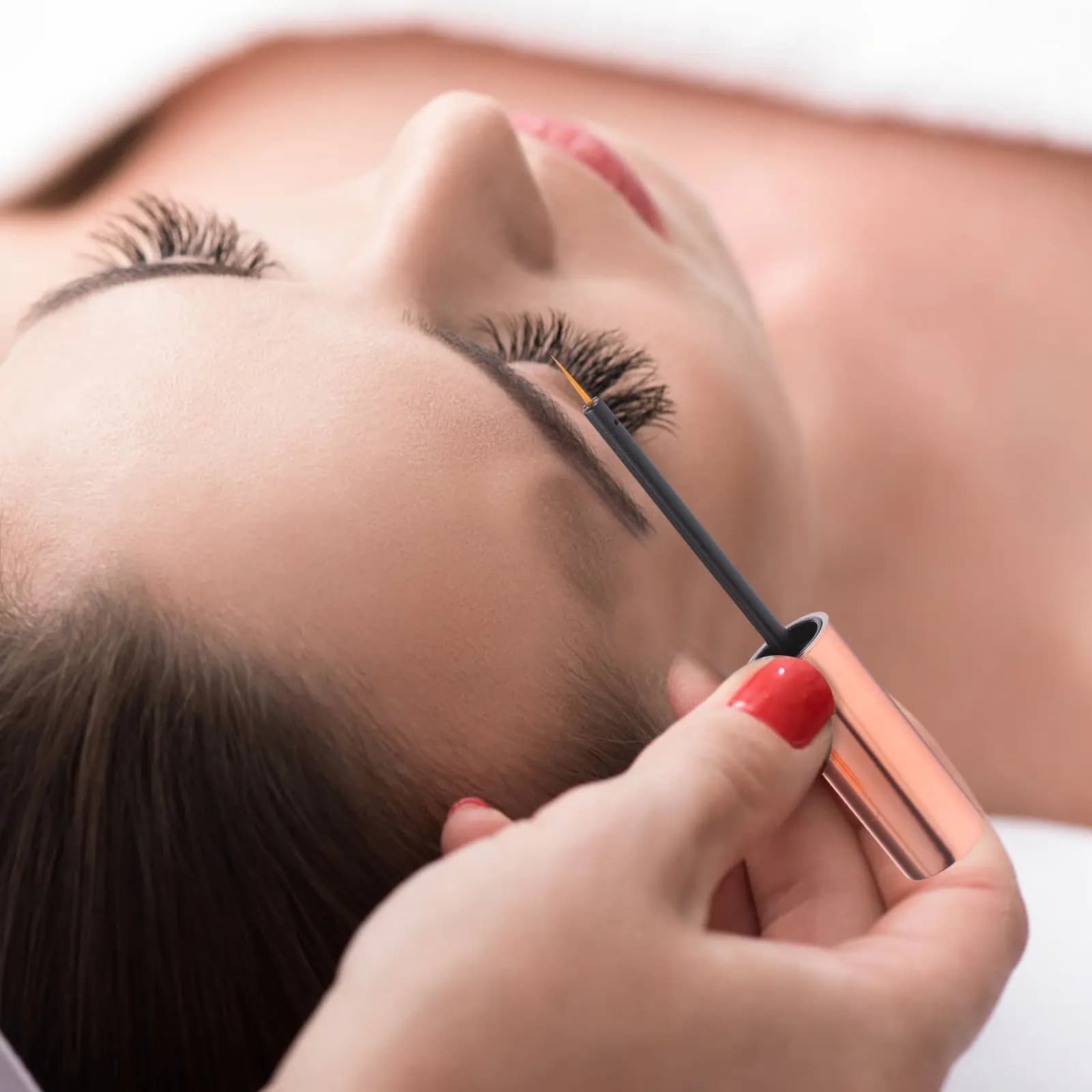 4 Pezzi Contenitori Vuoti Dorati per Mascara, Flaconi Ricaricabili Fai-da-te per Mascara, Contenitore per Crema Ciglia, Tubetto per Lucidalabbra, Borsa Compatta