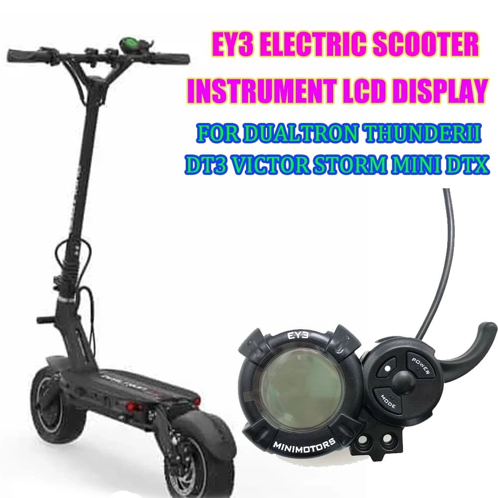MINIMOTORS EY3 LCD Display Throttle with Button Switch for Electric Scooter, Waterproof Speed Dashboard Control Panel Part
