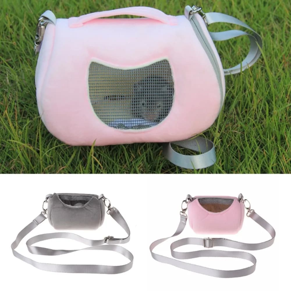 1 borsa da trasporto per criceti porcellino d'India, piccola borsa da trasporto per animali domestici, borsa da trasporto per criceti