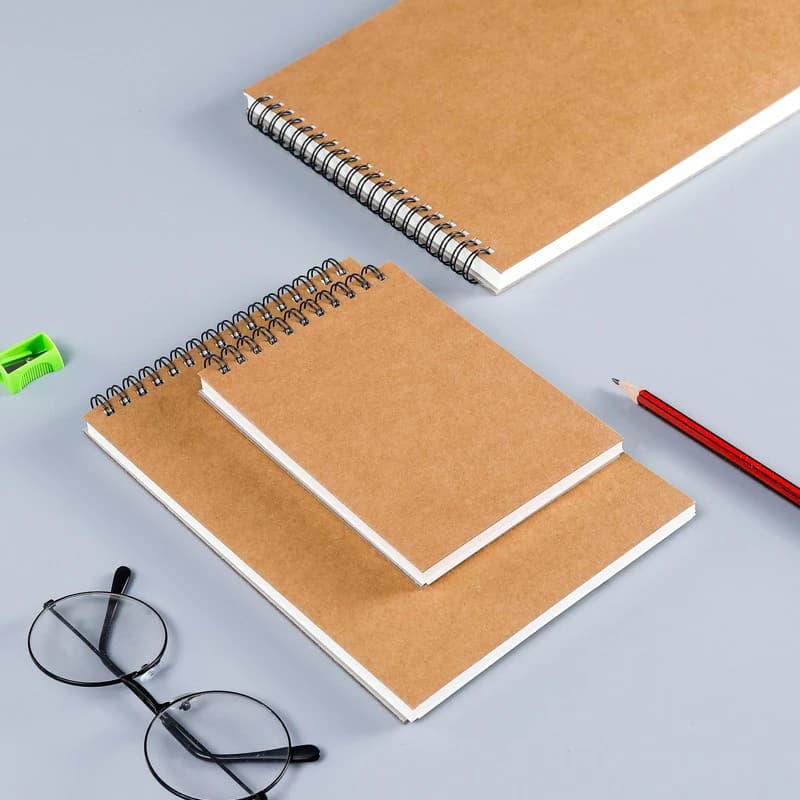Sketchbook Drawing Book Art Book Hand-drawn Book Blank Thickened Coil Loose-leaf Hard Shell Flip Watercolor Hand