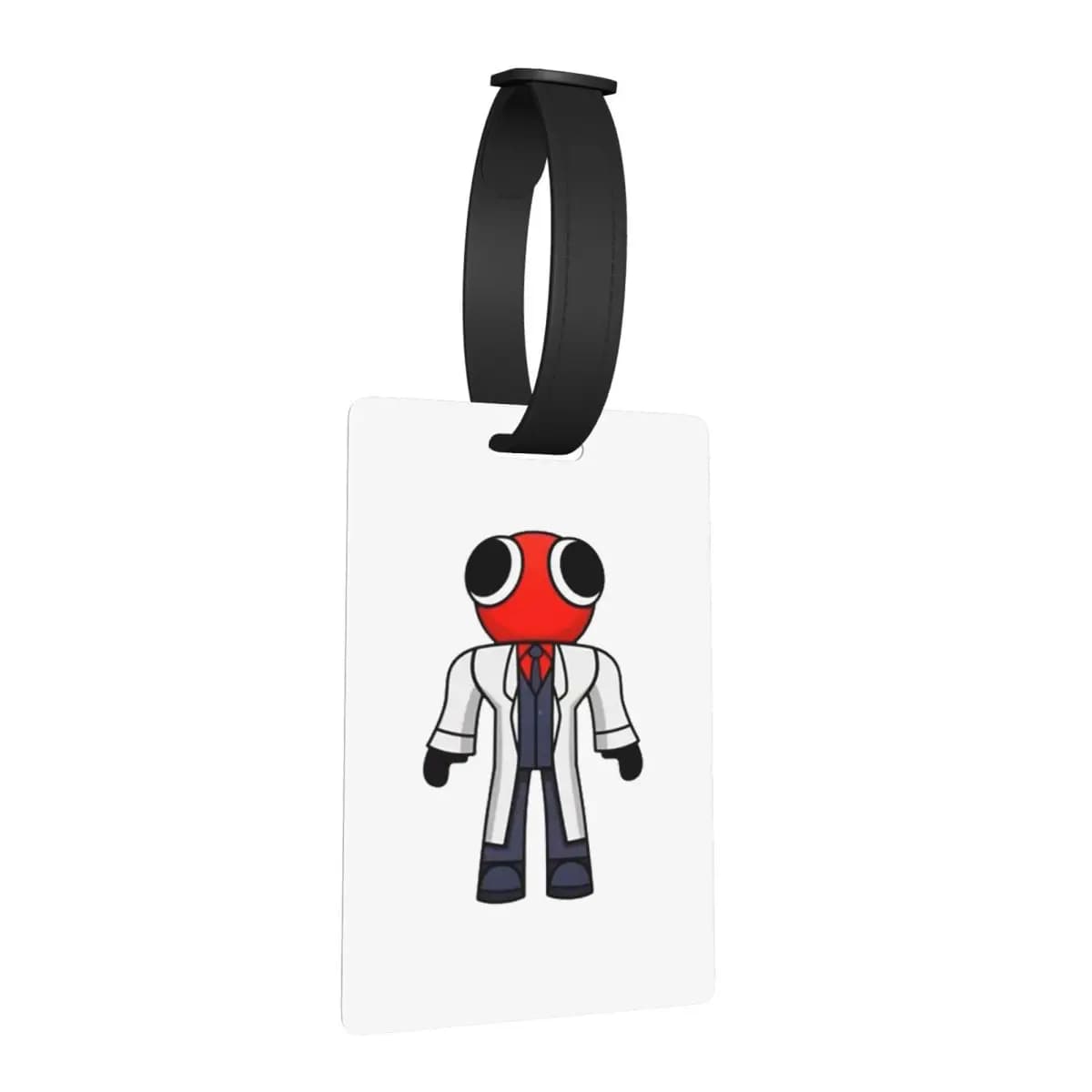 Etichette per bagagli Red Scientist Rainbow Friend, accessori per valigie, etichetta per bagaglio da viaggio, porta etichette per nome e indirizzo