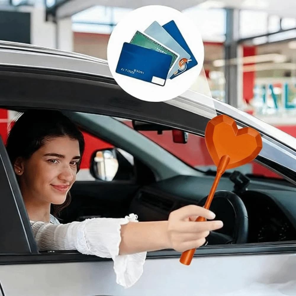 Bacchetta Magica per Pagamenti NFC con Design a Cuore, Comoda per l'Acquisto, Stampata in 3D, Porta Carte di Credito, Bastoncino Magico per Pagamenti