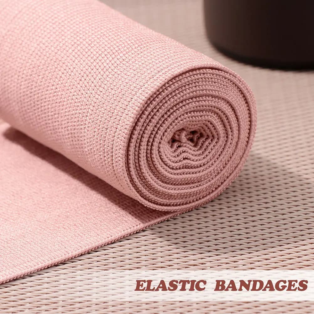 2 Pezzi Fascia Elastica Compressiva Premium per Supporto Polso, Caviglia e Ginocchio, Protezione Traspirante per Sport