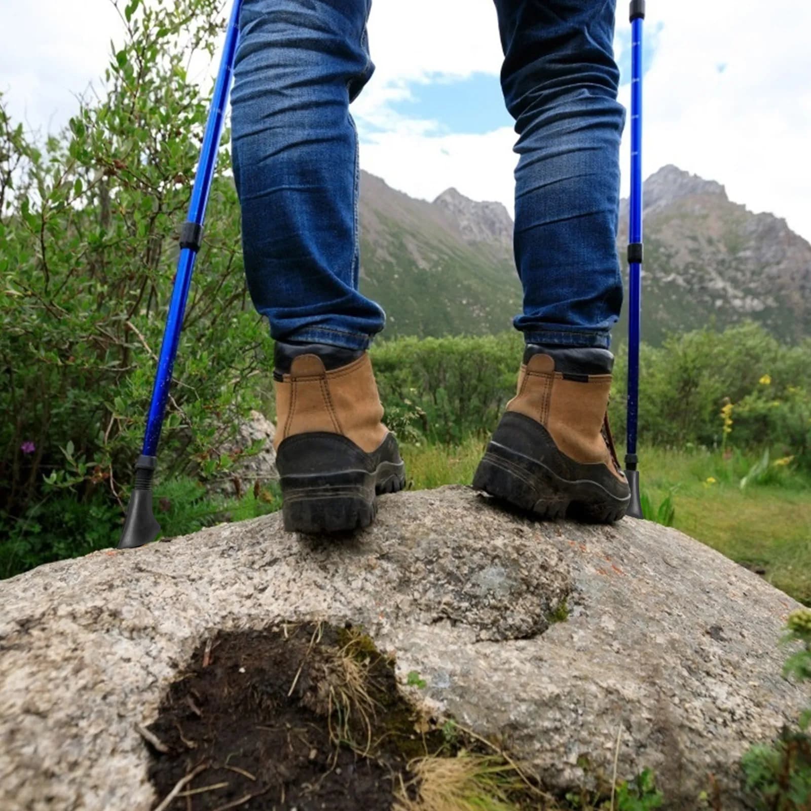 16 Pezzi Protezioni per Punte di Bastoni da Trekking in PVC Resistente, Piedini in Gomma Ispessita per Escursionismo e Arrampicata