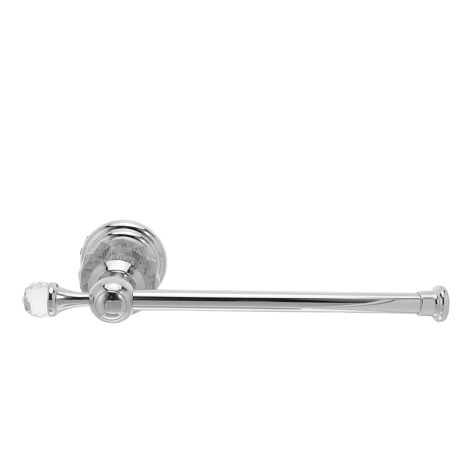Crystal Toilet Paper Holder Stainless Steel Wall Mounted Bathroom Kitchen Laundry Storage Wall Mounted Towel Holder