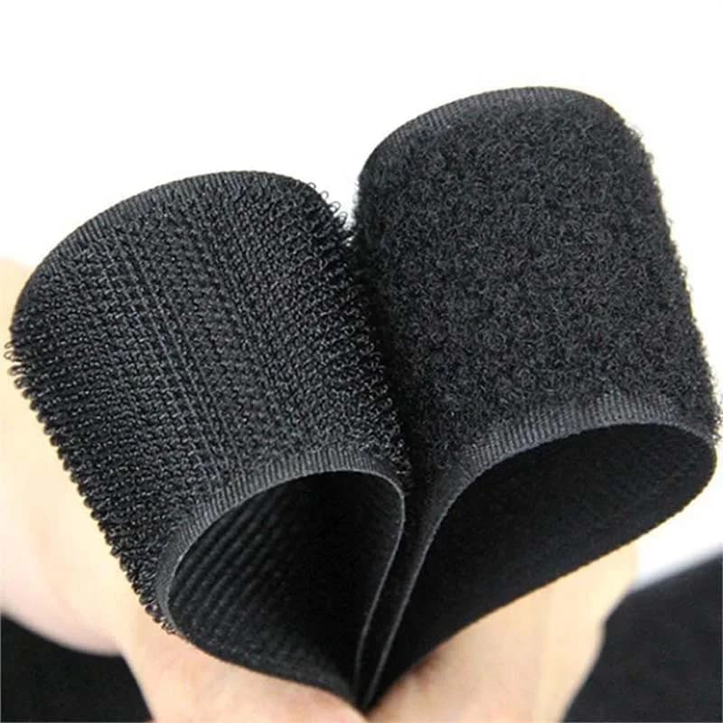 Nastro biadesivo autoadesivo resistente con gancio e anello da 1 metro con nastro adesivo in velcro 10/16/20/30 mm