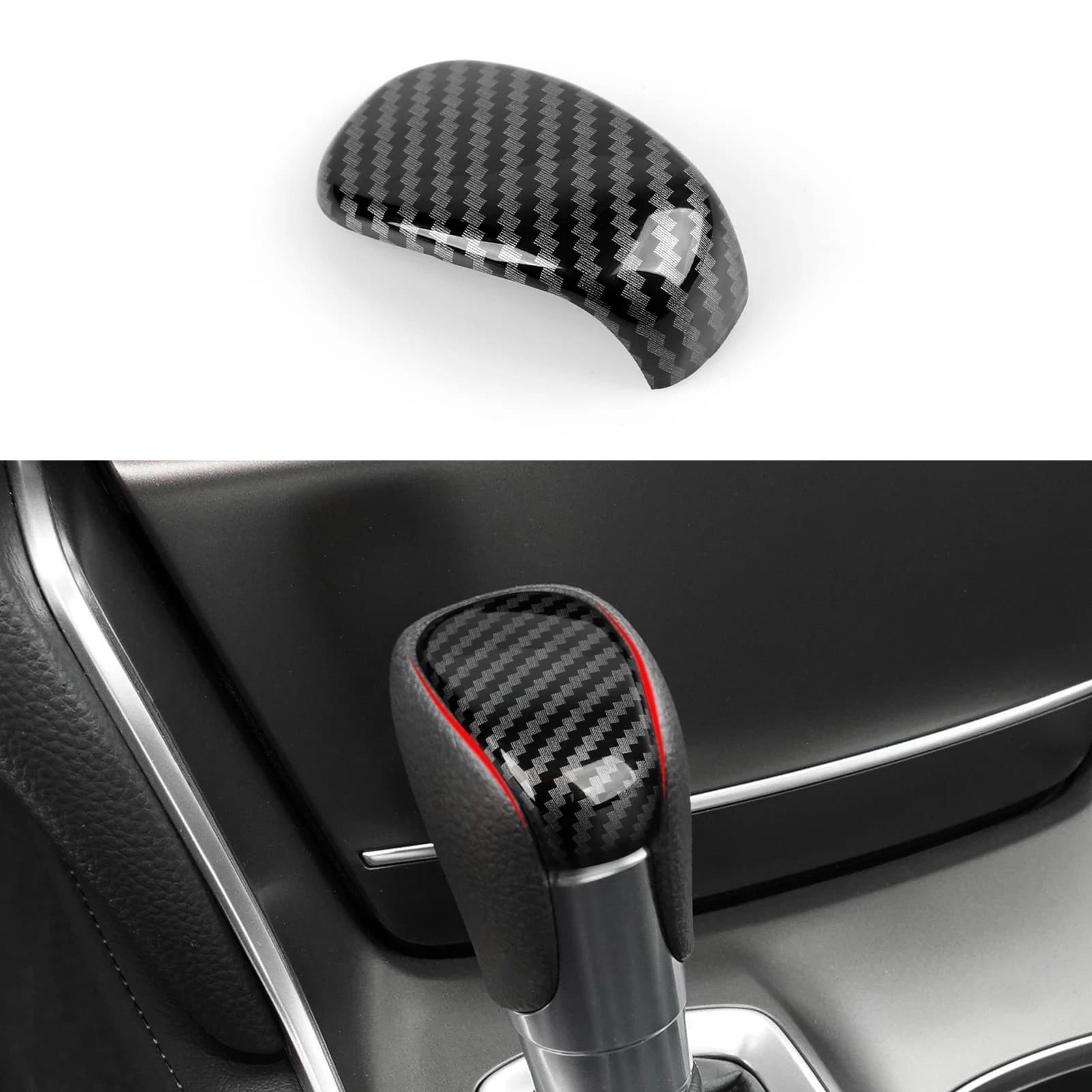 For Honda Accord Civic CR-V HR-V Pilot, For Acura Integra, Central Gear Cover Panel for Car, Carbon Fiber ABS Finish Stickers
