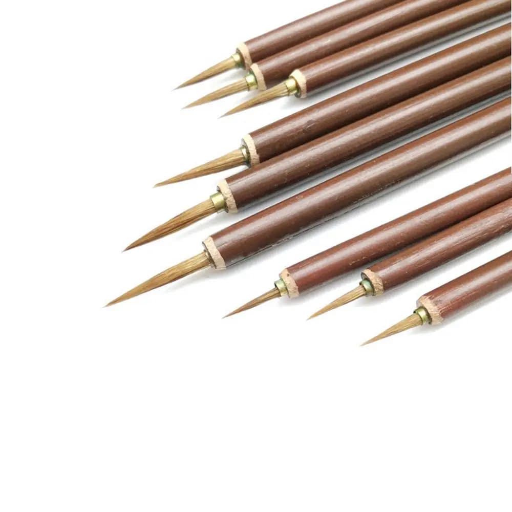 3pcs/set Weasel Hair Stationery Art Paint Brush Calligraphy Brush Hook Line Pen Brush Pen