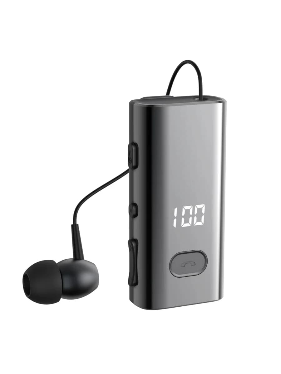 F908 TF Card 5.4 Bluetooth Headset Business Call Remind Vibration Sport Clip Driver Auricular Earphone Wireless Clip-on Earphone