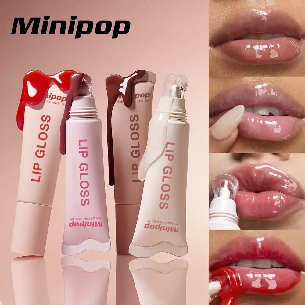 6 Packs of Balm Colorful Lip Effect - Polished Lip Long-Term Hydrating With Gelatin Finish Transparent - Hydrating, Polishedlabbra