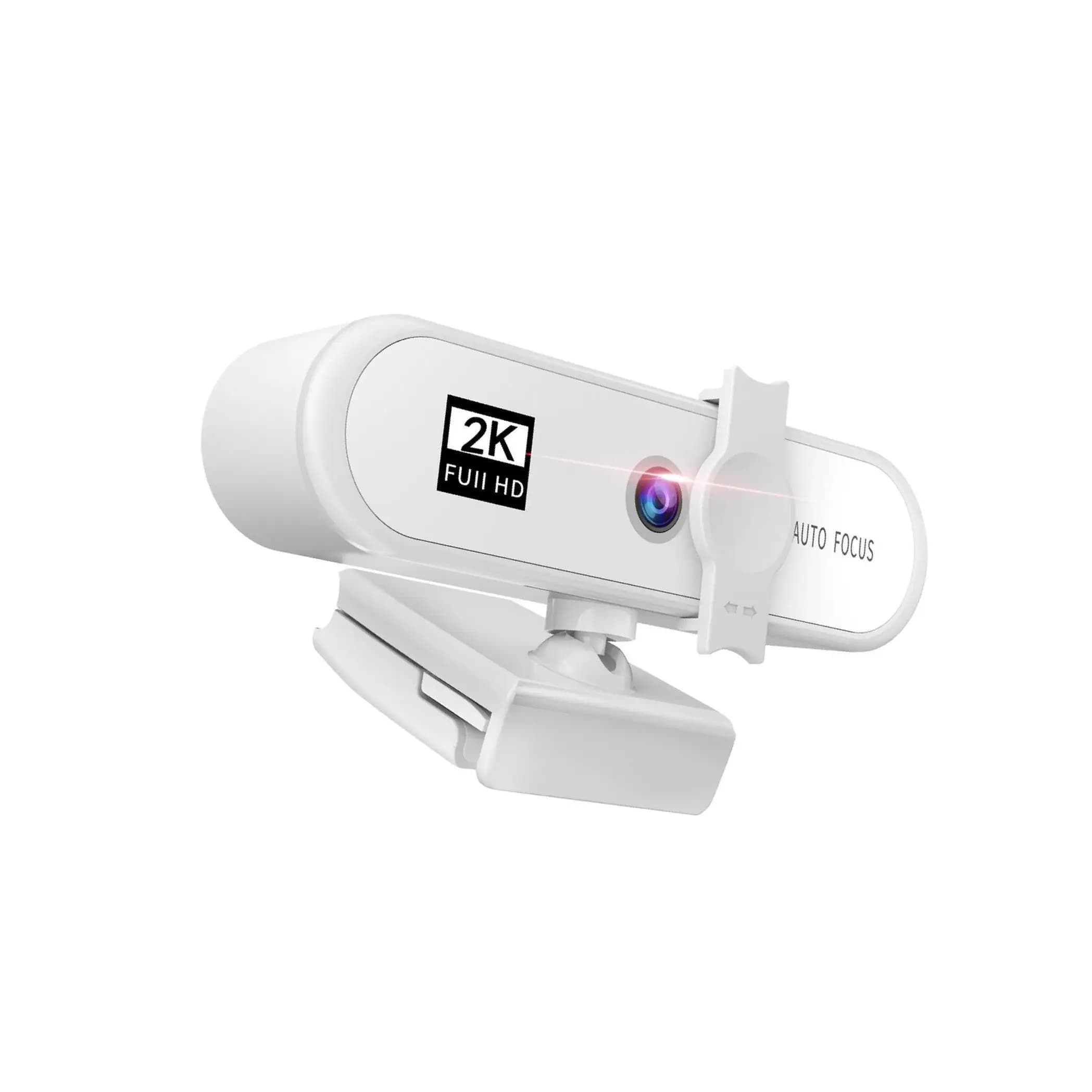 Webcam streaming Full HD 4K Automatic focus for live broadcast 1k Black