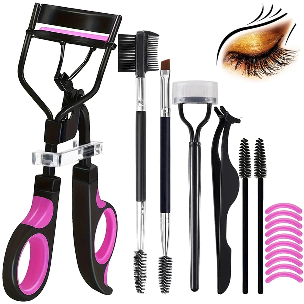 Eyebrow Brush Kit for Women Eyebrow Combs for Eyelash Separator Eyelash Mascara Spazzole Makeup Tool with Silicone Bearing