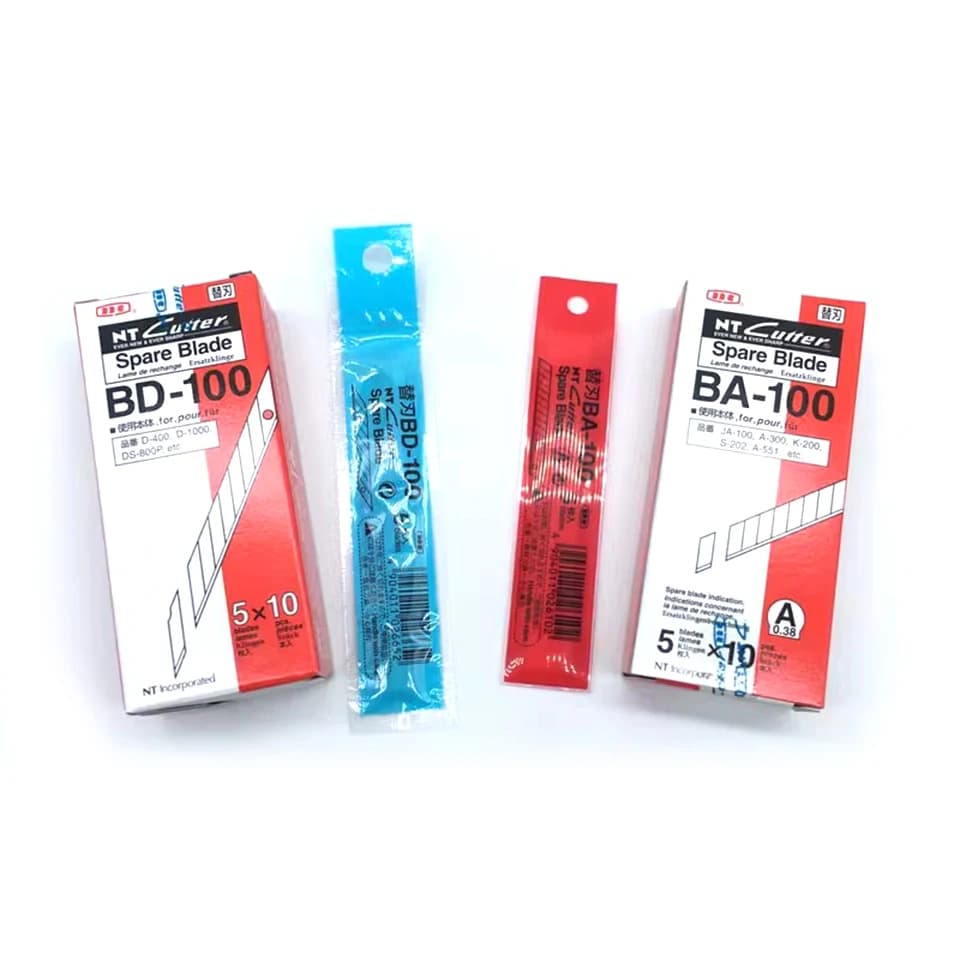 Lame di Ricambio NT Cutter per Coltello Multiuso, Lame di Precisione per Taglio di Vinile, Pellicola PPF, Incisione KLT-12
