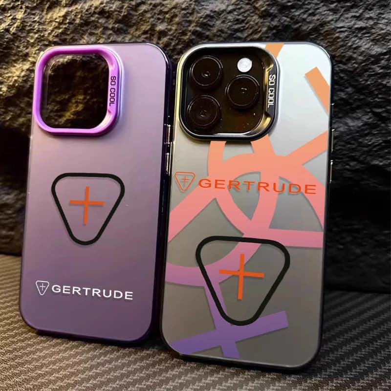 Fashion P-Gertrudes Case for iPhone 17 16 15 14 13 12 11 Pro Max Plus 17 Air 16E XR XS Max Hard shockproof housing