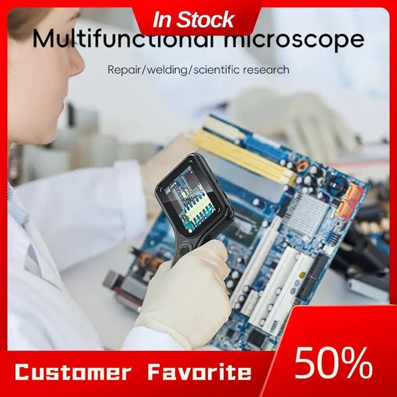 Microscopio digitale USB con lente d'ingrandimento portatile AT03 Top 500X per la ricerca scientifica di saldatura di riparazione