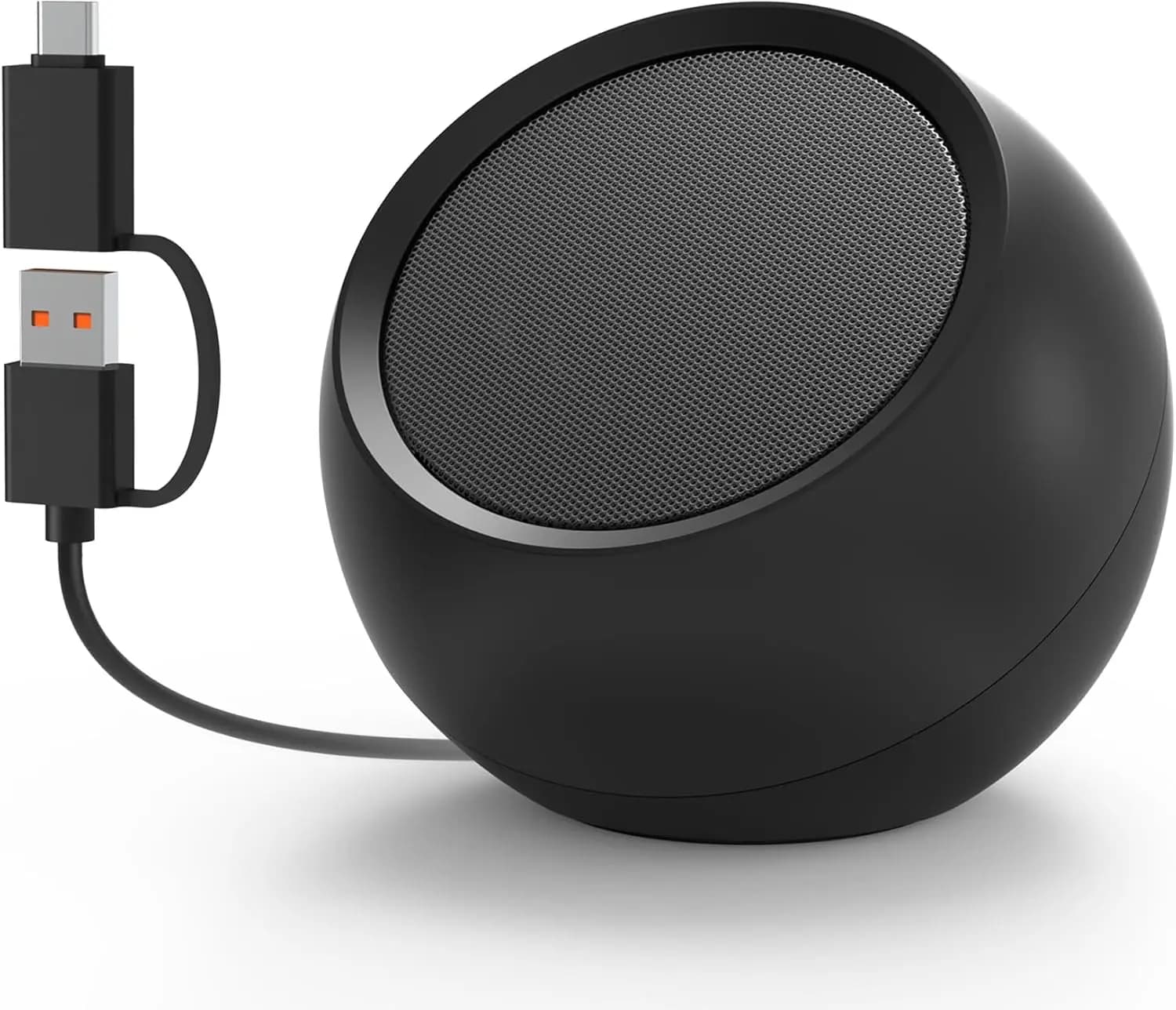 Desktop PC USB Speaker with Crystal Sound, High Volume, Low Backgrounds, Plug-n-Play for Laptop