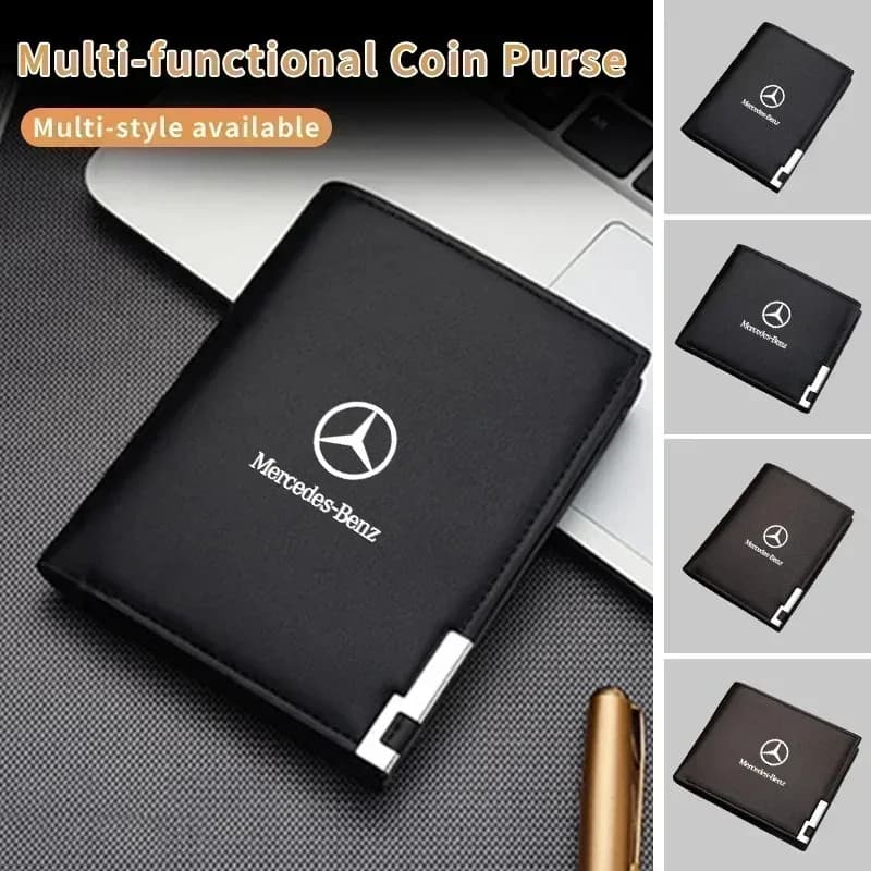 Wallet Coin Purse Card Holder Money Bag For Mercedes Benz AMG A C E Class W201 W210 W108 W204 W205 W203 W211 W124 W177 C180 C200