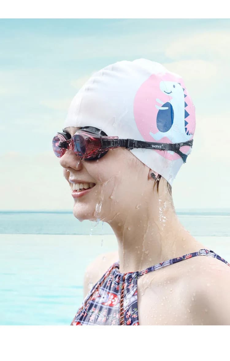 Silicone Adult Swimming Head for Cartoon Professional swim head waterproof for men's ears protection Woman Swimwear