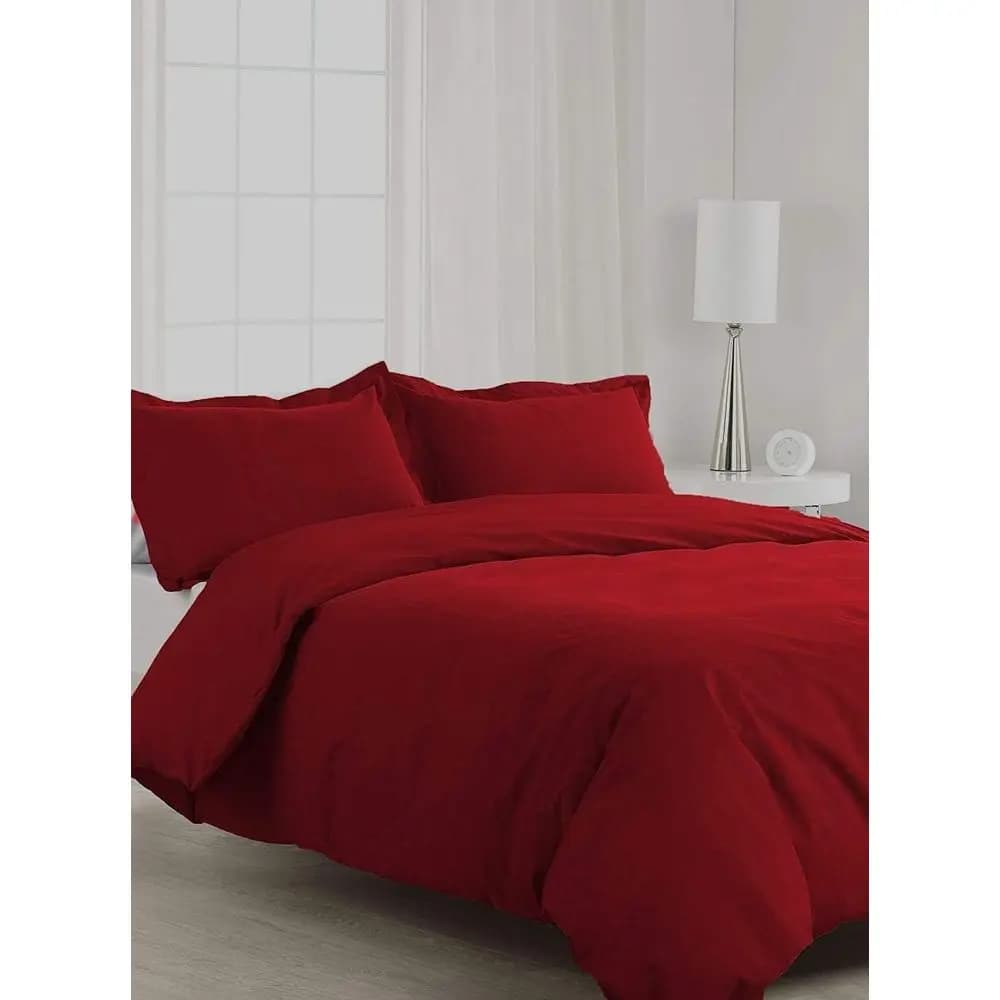 Set copripiumino 7 pezzi 1000 Thread Count (set lenzuola 4 pezzi con angoli profondi 8 pollici + set copripiumino 3 pezzi) 100% cotone egiziano - (-Queen)