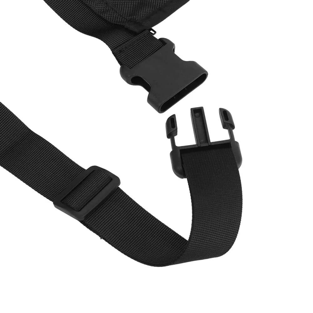 Accessori da tennis: Porta palline da tennis in poliestere, marsupio a rete nero per palline, cintura regolabile, borsa a rete da vita per esterni