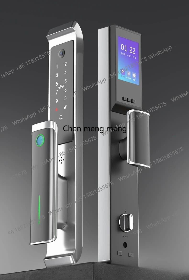 Serratura automatica con impronta digitale, serratura antifurto per porta domestica, serratura elettronica intelligente Bluetooth.