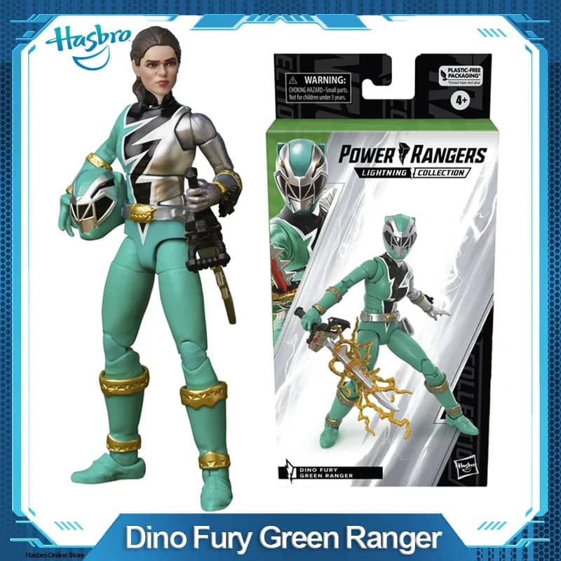 Hasbro Power Rangers Lightning Collection Dino Fury Green Ranger 6-inch Scale Action Figure, Toys and Action Figures F4517