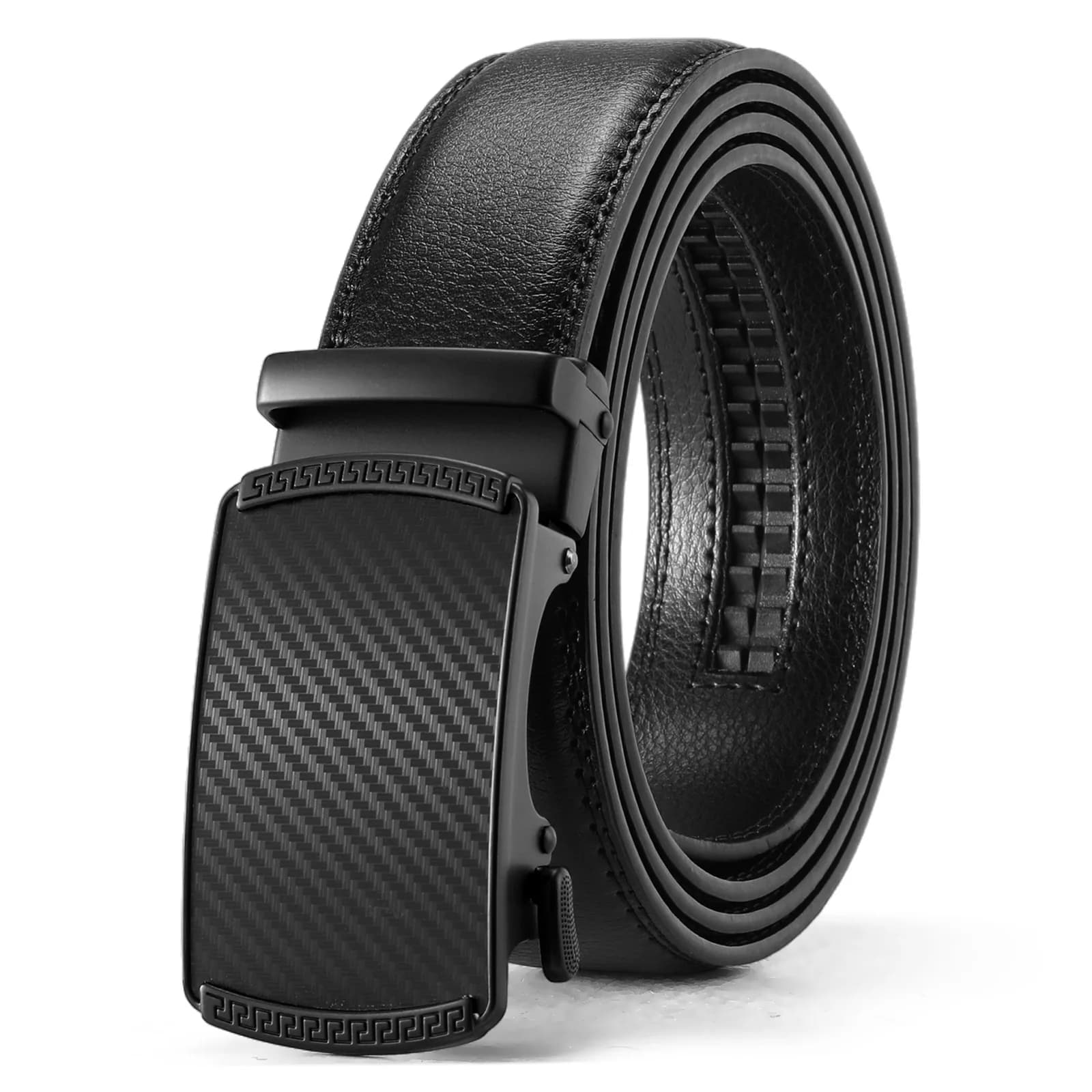 Cintura oversize di lusso con fibbia automatica extra lunga per uomini grandi e alti, cintura da lavoro in pelle 130 140 150 160 170 180 cm con fibbia in lega