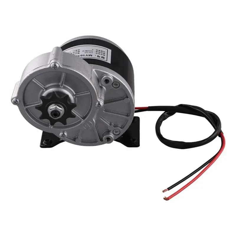 Motore Elettrico DC 24V 250W Spazzolato MY1016Z con Riduttore a Ingranaggi e Pignone a 9 Denti, Universale per E-Bike e Scooter