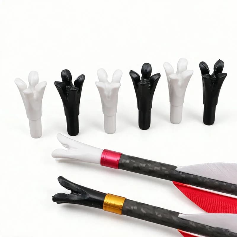 12pcs Archery Cross Mouth Arrow Nocks Insert Arrow Tails ID6.2mm Arrow Shafts Hunting Shooting Accessories