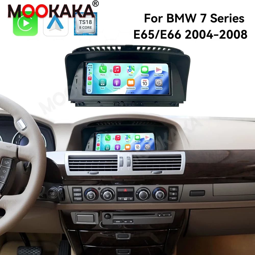 Android Auto 8.8" Screen For BMW 7 Series E65 E66 2004-2008 Car Radio GPS Navigation CarPlay Multimedia Player Headunit DSP 5G