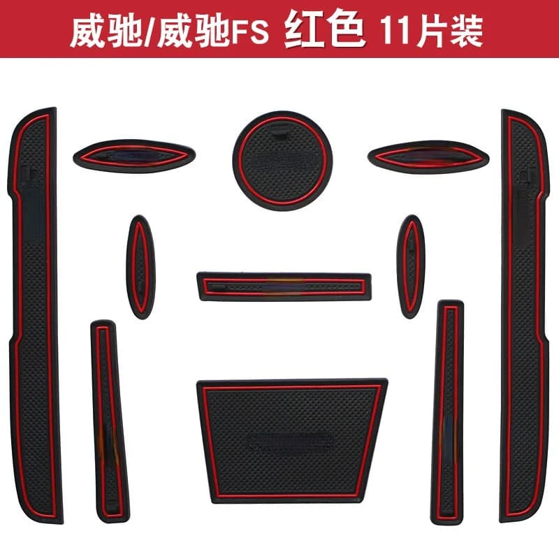 Per Toyota Vios FS 2017-2022 Auto Interni Porta Scanalatura Tappetini Cancello Slot Pad antiscivolo Tazza Zerbino Accessori Copertura