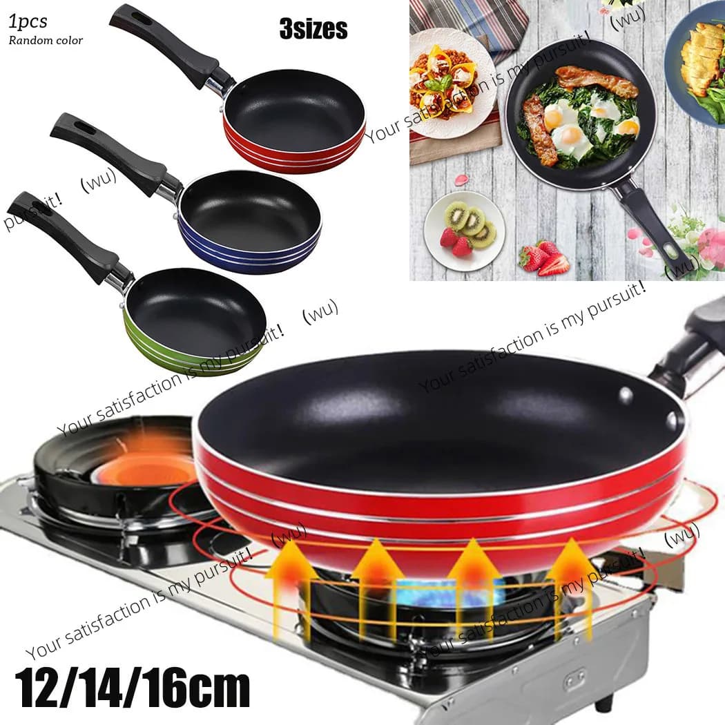 12/14/16 cm mini non-stick steel frying pan, kitchen utensils