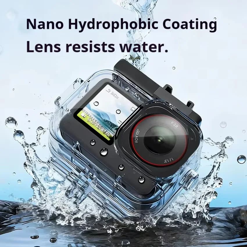 Compatible with DJI Action 6 Waterproof Case 70 m Diving Camera HD Set of accessories for transparent protective housing