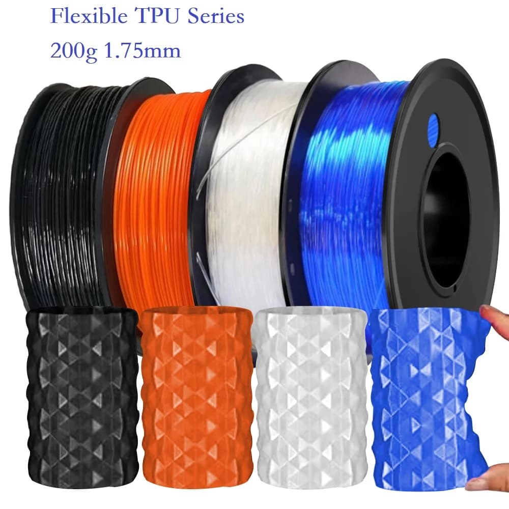 Filament 200G TPU flexible 1,75 mm suitable for most 3D printers FDM Plastic Material 95A Filament TPU Soft 3D Series Maliang