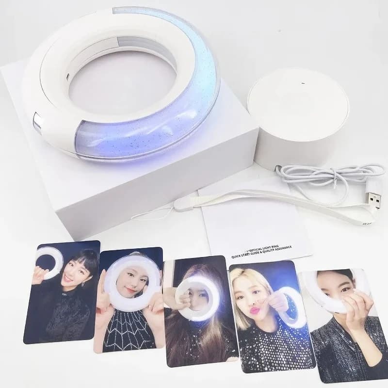 Fashion Kpop Lightstick Round Hand Lamp Concert Lamp Hiphop Party Flash Fluorescent Light Stick Fans Collection Toys Gifts